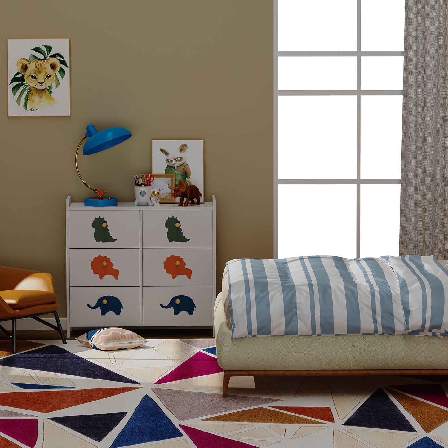 RTUSAS Kids Drawer Dresser