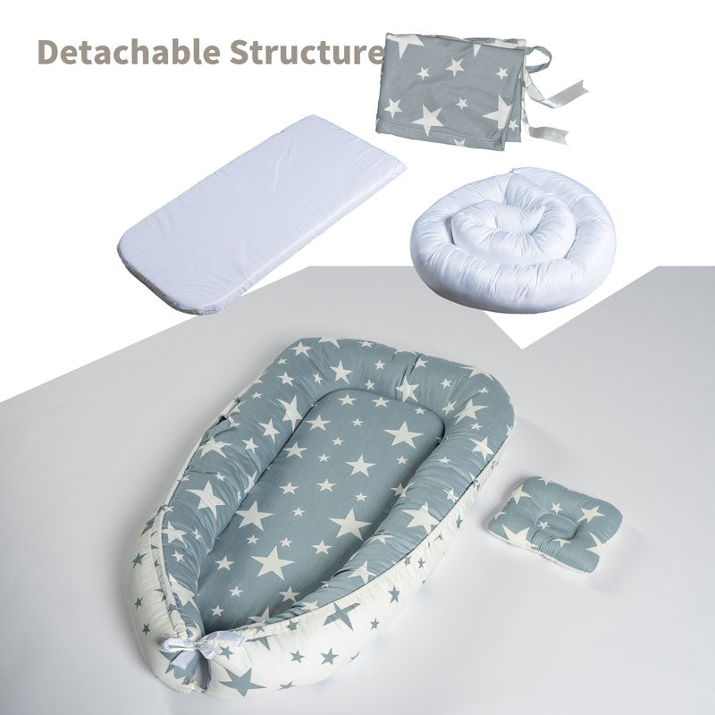 RTUSAS Portable Baby Lounger 100% Cotton Cover